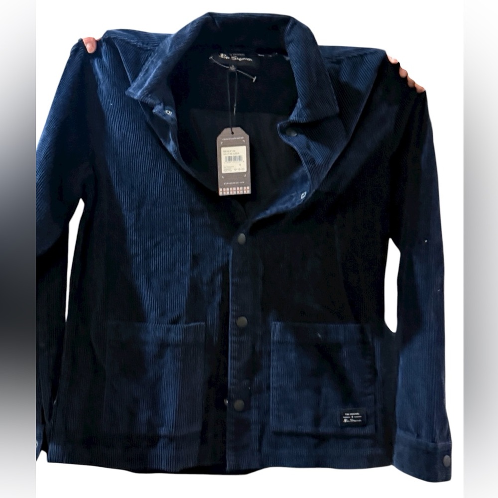 Ben Sherman Navy Corduroy Blazer Jacket Men’s Size Small NWT